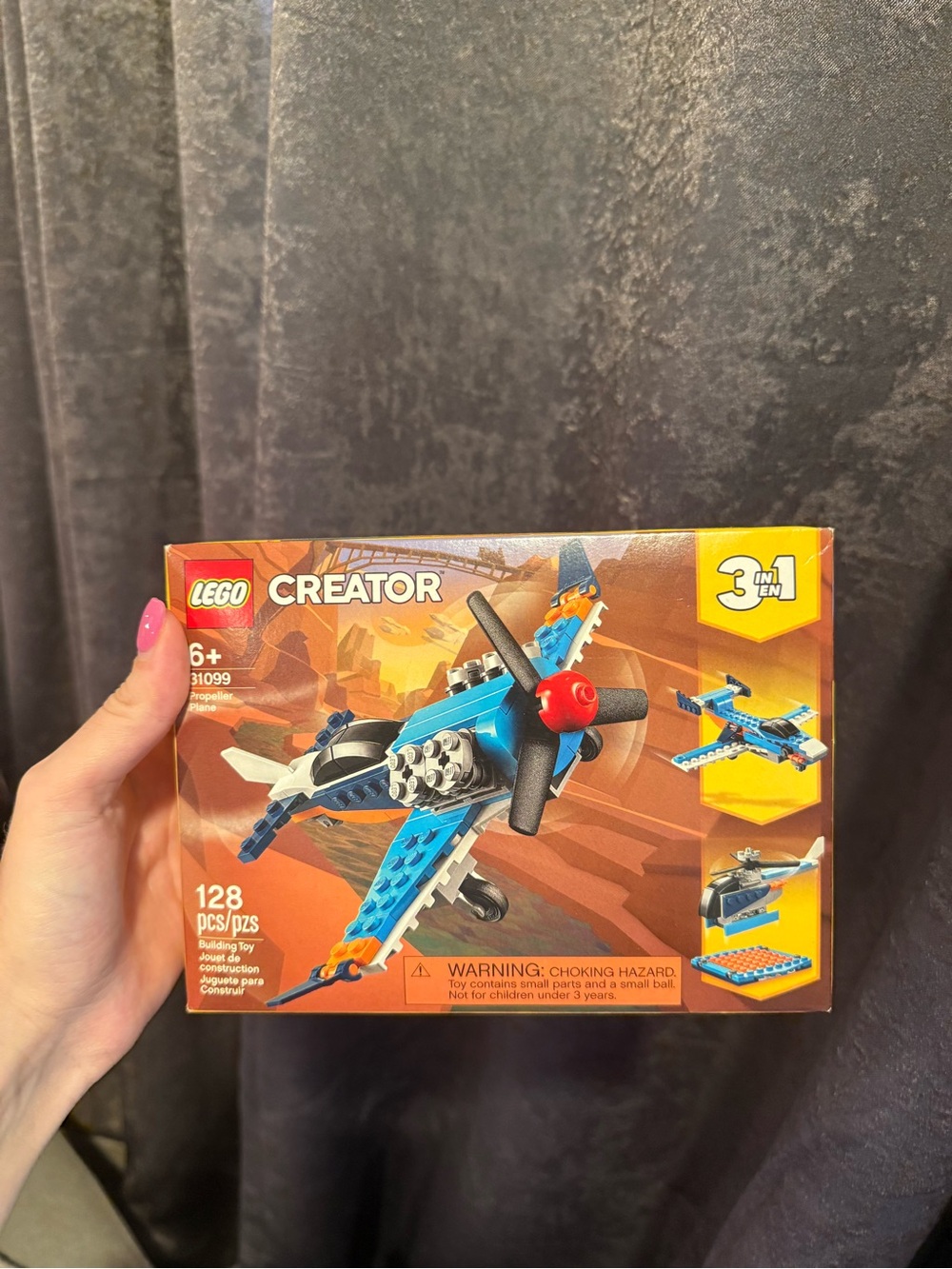 Lego Creator Blue and Red Propeller Plane 3-in-1 Building Set